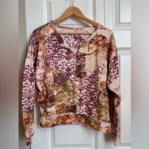 Pilcro / Multicolor Patchwork Sweatshirt / XS